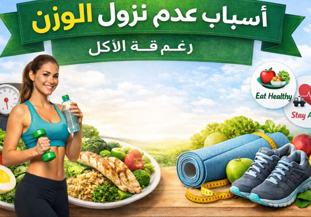 أسباب عدم نزول الوزن رغم قلة الأكل losegut