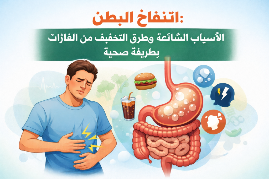 انتفاخ البطن وأسباب تراكم الغازات في الجهاز الهضمي