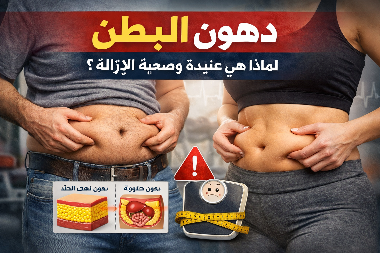 دهون البطن ولماذا هي عنيدة وصعبة الإزالة